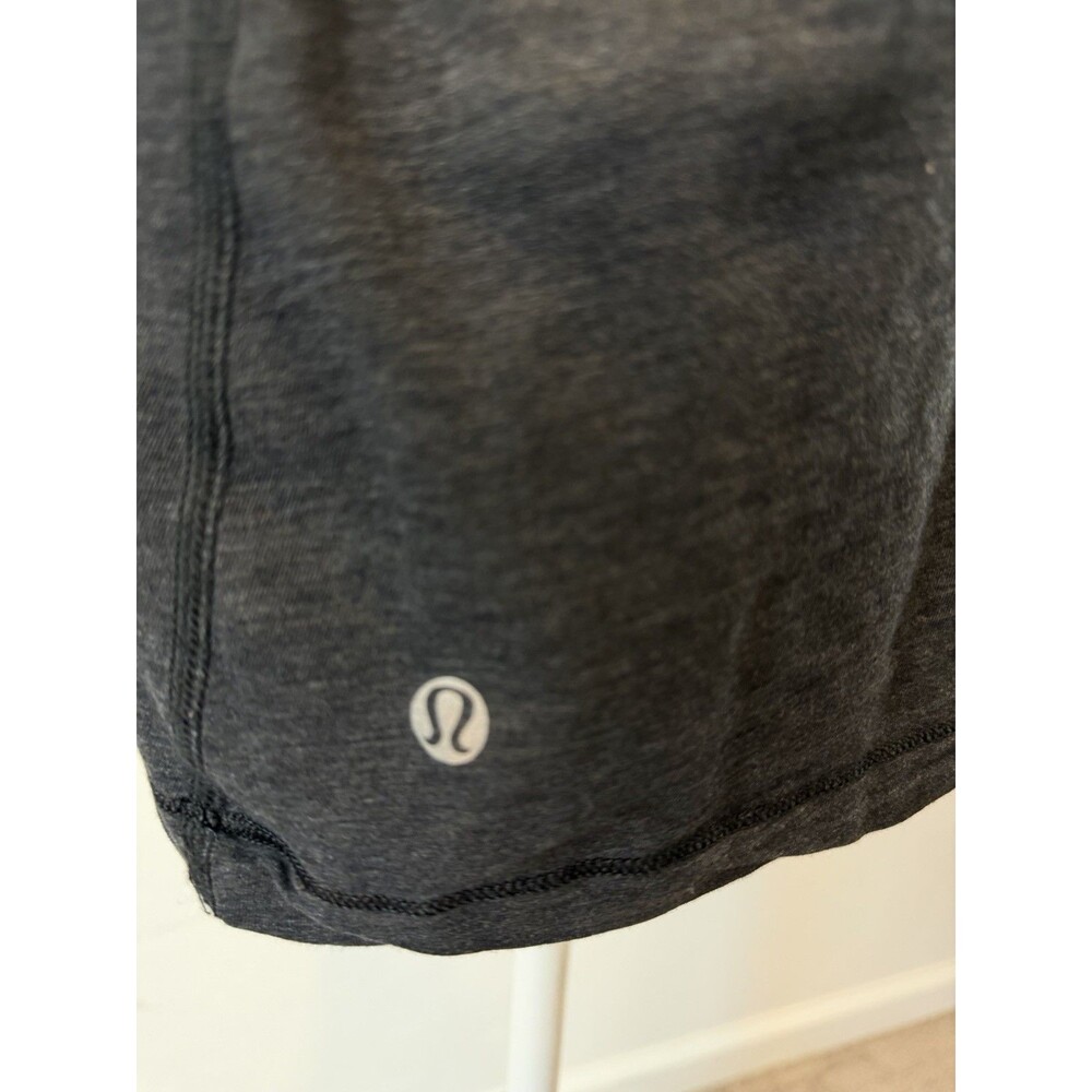 Lululemon Boat Neck Long Sleeve Top Womens Gray Colorblock Yoga Athletic Shirt - Picture 5 of 5